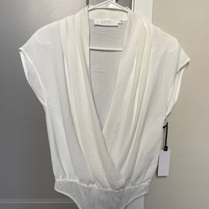 ASTR White Bodysuit - XS